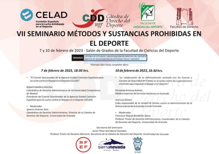 VII Seminario “Métodos y sustancias prohibidas en el deporte” (España)