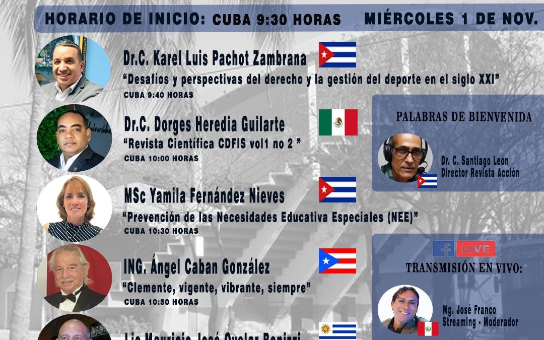 Presentada la obra colectiva “Desafíos del Derecho y la Gestión del deporte en el siglo XXI” (Dykinson, Madrid, 2023) (Cuba)