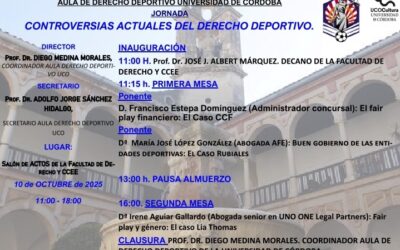 Jornada “Controversias actuales del Derecho deportivo” en Universidad de Córdoba (España)